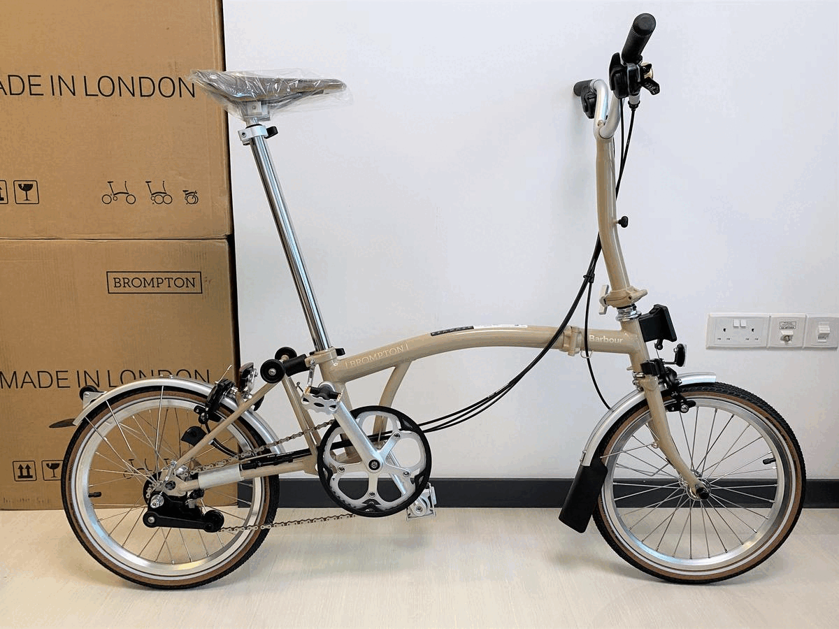 Brompton barbour sales bike for sale