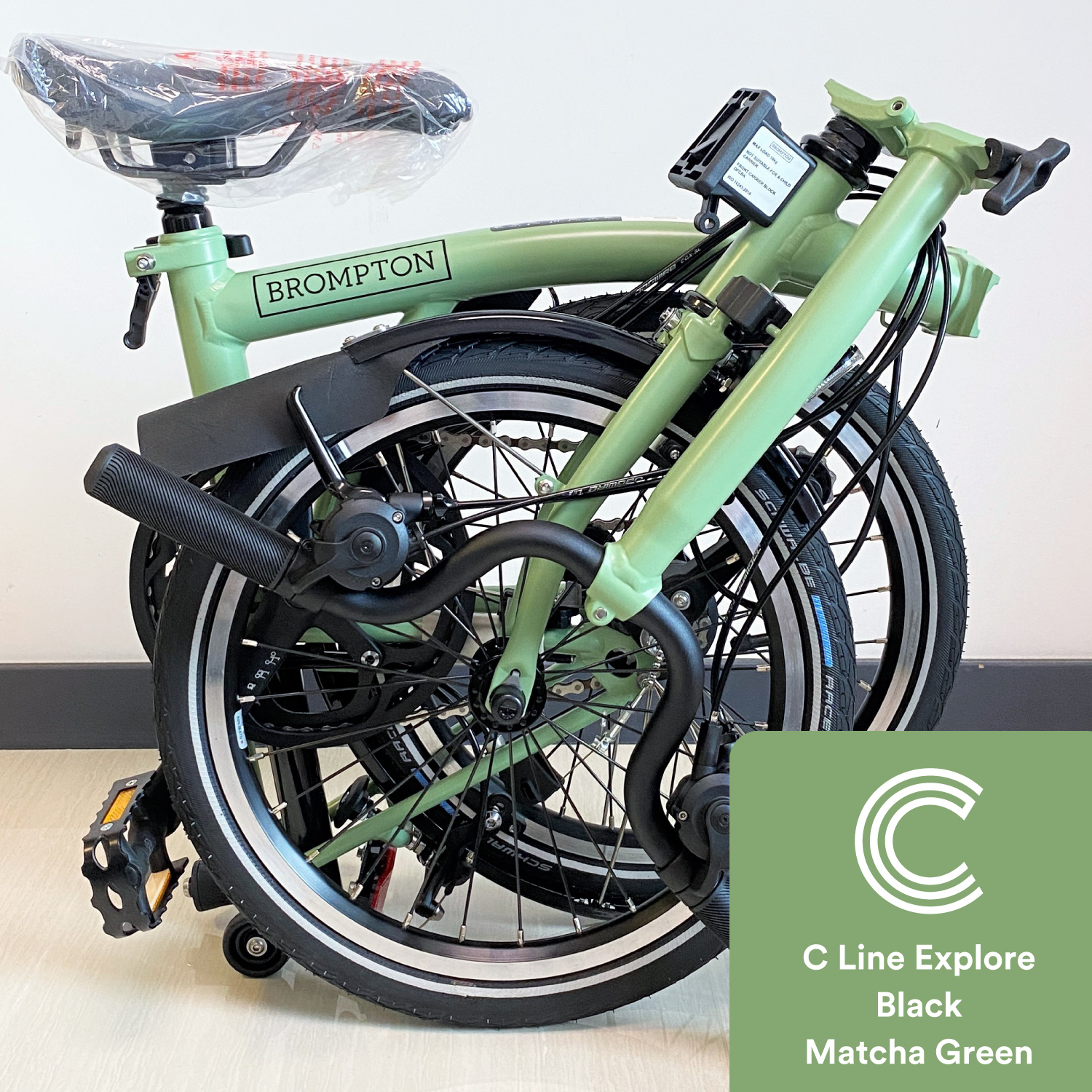 Brompton C Line Explore Black Edition Matcha Green Singapore