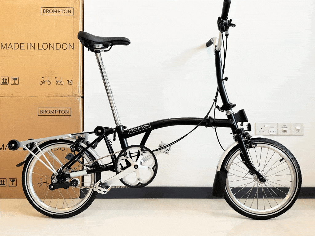 Brompton C Line Utility Black WITH RACK
