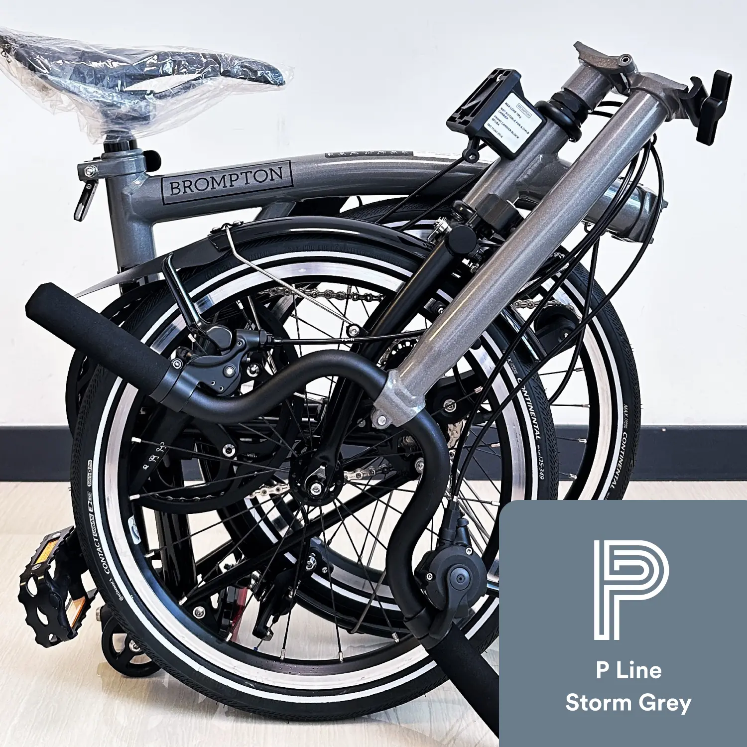 Brompton P Line Urban Storm Grey Metallic (High Handlebar)