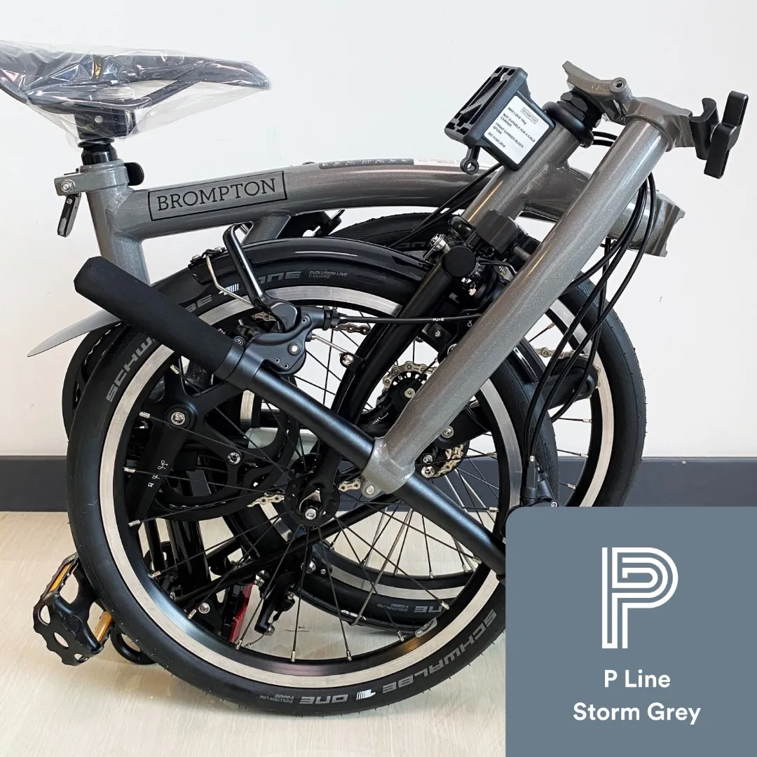 Brompton P Line Urban Storm Grey Metallic (Low Handlebar)