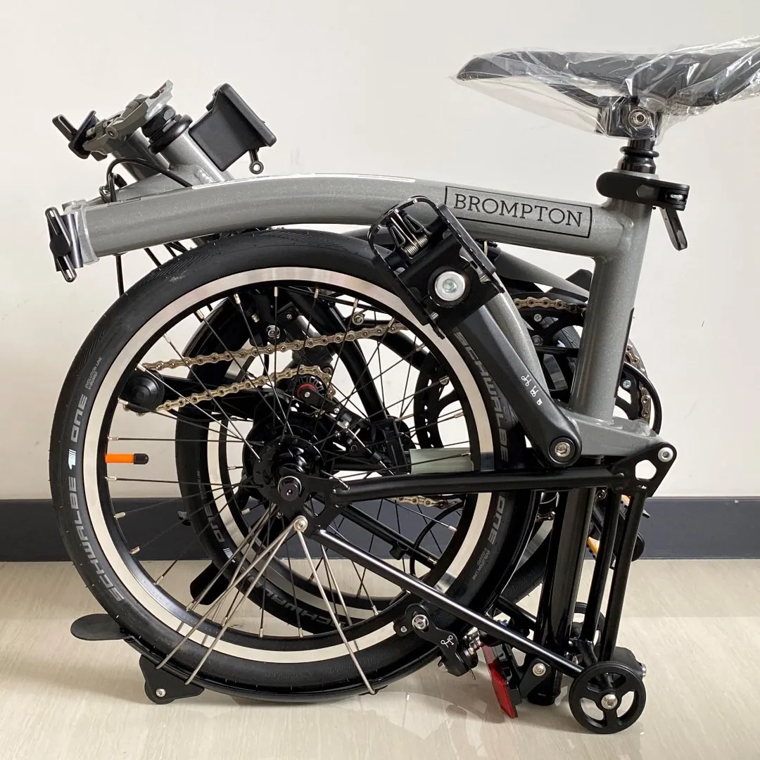 Brompton P Line Urban Storm Grey Metallic (Mid Handlebar)