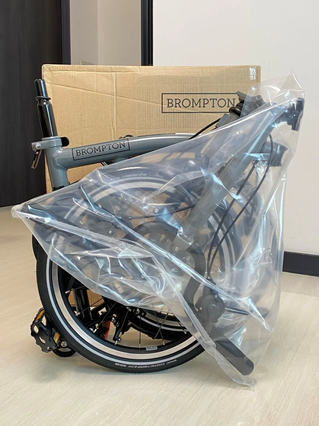 Brompton P Line Urban Storm Grey Metallic (Mid Handlebar)