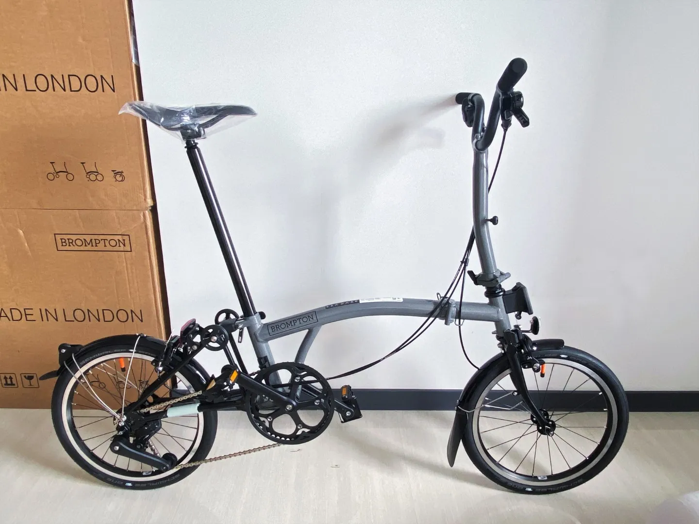 Brompton P Line Urban Storm Grey Metallic (Mid Handlebar), Singapore